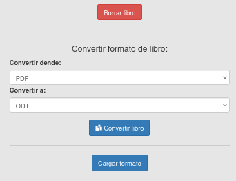 Imaxe da sección de converter libro